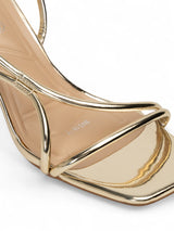 Light Gold Patent Leather Stiletto Heel Sandals (TC-M4518-7-LGLD)