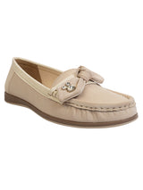 Beige Synthetic Leather Stylish Loafers (TC-MD-2403-BEIG)