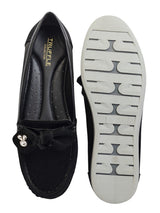 Black Synthetic Leather Stylish Loafers (TC-MD-2403-BLK)