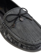 Black Canvas Stylish Loafers (TC-MD-2405-BLK)