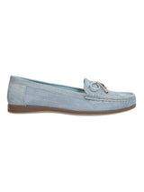 Light Denim Blue Canvas Stylish Loafers (TC-MD-2405-LDBLU)