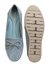 Light Denim Blue Canvas Stylish Loafers (TC-MD-2405-LDBLU)