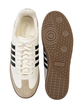 White Black Leather Low Ankle Stylish Sneakers For Men (TC-MENSAM1-WHTBLK)