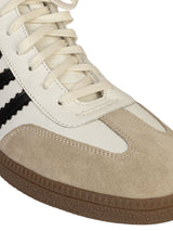 White Black Leather High Ankle Stylish Sneakers For Men (TC-MENSAMH1-WHTBLK)