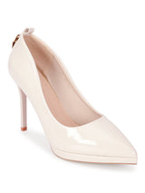 Beige Patent Stiletto Heel Pumps (TC-ML058-BEIG)