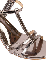 Pewter Patent Leather Buckle Stiletto Heels (TC-NK-010-PEW)