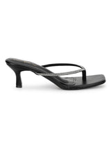 Black PU Diamant�� Stiletto Heels (TC-NK-011-BLK)