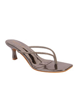 Pewter Patent Leather Diamanté Stiletto Heels (TC-NK-011-PEW)