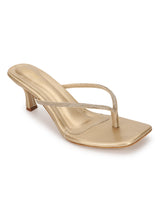 Pale Gold PU Diamant�� Stiletto Heels (TC-NK-011-PGLD)