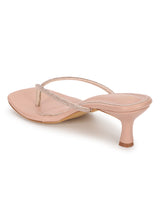Rose Gold PU Diamant�� Stiletto Heels (TC-NK-011-RGLD)