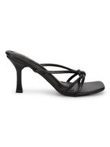 Black PU Slip-On Stiletto Heels (TC-NK-012-BLK)