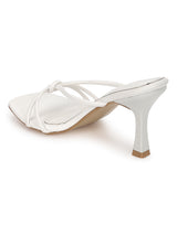 White PU Slip-On Stiletto Heels (TC-NK-012-WHT)