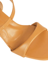 Beige Synthetic Leather Buckle Stiletto Heels (TC-NK-013-BEIG)