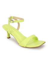Neon Green PU Buckle Stiletto Heels (TC-NK-013-NGRN)
