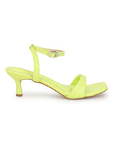 Neon Green PU Buckle Stiletto Heels (TC-NK-013-NGRN)