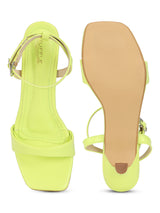 Neon Green PU Buckle Stiletto Heels (TC-NK-013-NGRN)