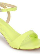 Neon Green PU Buckle Stiletto Heels (TC-NK-013-NGRN)
