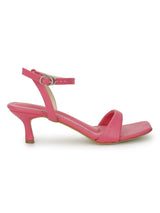 Neon Pink PU Buckle Stiletto Heels (TC-NK-013-NPNK)