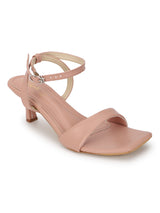 Nude PU Buckle Stiletto Heels (TC-NK-013-NUD)