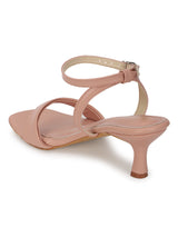Nude PU Buckle Stiletto Heels (TC-NK-013-NUD)