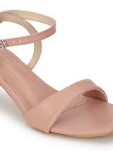 Nude PU Buckle Stiletto Heels (TC-NK-013-NUD)