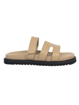 Beige Synthetic Leather Stylish Slip-On Flats (TC-OS-0301-BEIG)