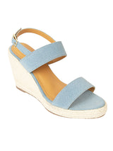 Denim Blue Canvas Jute Heel Wedges (TC-OS-0316-DEN)