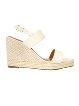 Off White Synthetic Leather Jute Heel Wedges (TC-OS-0316-OWHT)