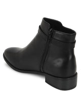 Black PU High-End-Fashion Stylish Ankle Boots (TC-OS-BO-02-BLKPU)