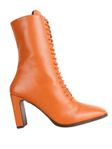 Tan Synthetic Leather Solid Block Heel Ankle Boots (TC-OSWP-3-TAN)