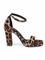 Black Full Leopard Synthetic Leather Buckle Block Heel Sandals (TC-RAH29-BLKFULLEO)