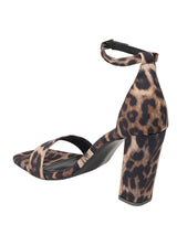 Black Leopard Synthetic Leather Buckle Block Heel Sandals (TC-RAH29-BLKLEO)