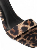 Black Leopard Synthetic Leather Buckle Block Heel Sandals (TC-RAH29-BLKLEO)