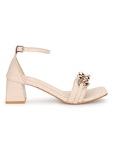 Cream PU Buckle Block Heels Sandals (TC-REN-N1266-CRM)