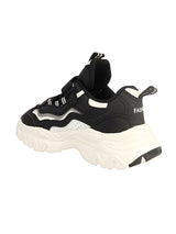 Black White Synthetic Leather Stylish Velcro Sneakers For Kids-Unisex (TC-RS1001-BLKWHT)