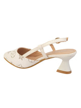 Black Synthetic Leather Stylish Kitten Heels For Kids-Girls (TC-RS215B-WHT)