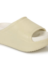 Lime White PU Slip-On Flats (TC-RS2509-LIMWHT)