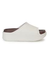 White Brown PU Slip-On Flats (TC-RS2509-WHTBRO)