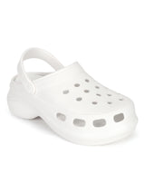 White PU Slip-On Croc Flats (TC-RS3479-WHT)