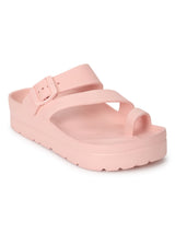 Pink PU Slip-On Flats (TC-RS3481-PNK)