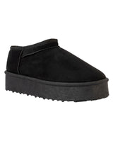 Black Suede Winter Stylish Ankle Boots (TC-RS3521-BLK)