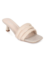 Beige PU Stiletto Stylish Sandals (TC-RS3584-BEIG)