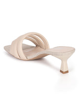 Beige PU Stiletto Stylish Sandals (TC-RS3584-BEIG)