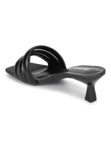 Black PU Stiletto Stylish Sandals (TC-RS3584-BLK)