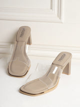Khaki PU Block Sandals (TC-RS3648-KHA)