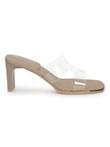Khaki PU Block Sandals (TC-RS3648-KHA)