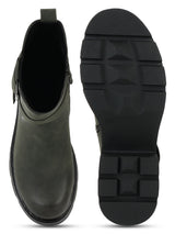 Green PU High-End-Fashion Stylish Ankle Boots (TC-RS3682-GRN)