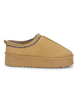 Camel Suede Winter Stylish Low Ankle Boots (TC-RS3684-CML)