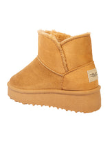 Camel Suede Winter Stylish Ankle Boots For Kids-Unisex (TC-RS3685-CML)