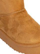 Camel Suede Winter Stylish Ankle Boots For Kids-Unisex (TC-RS3687-CML)
